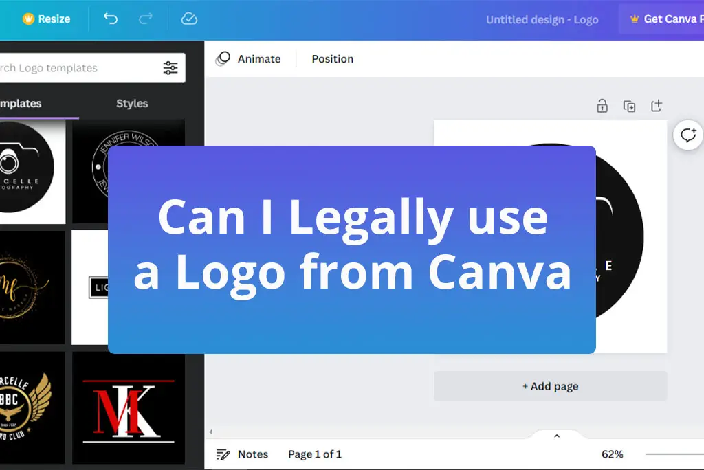 Can I legally use Canva logo 1